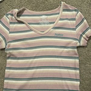 cropped , v-neck , dickies shirt